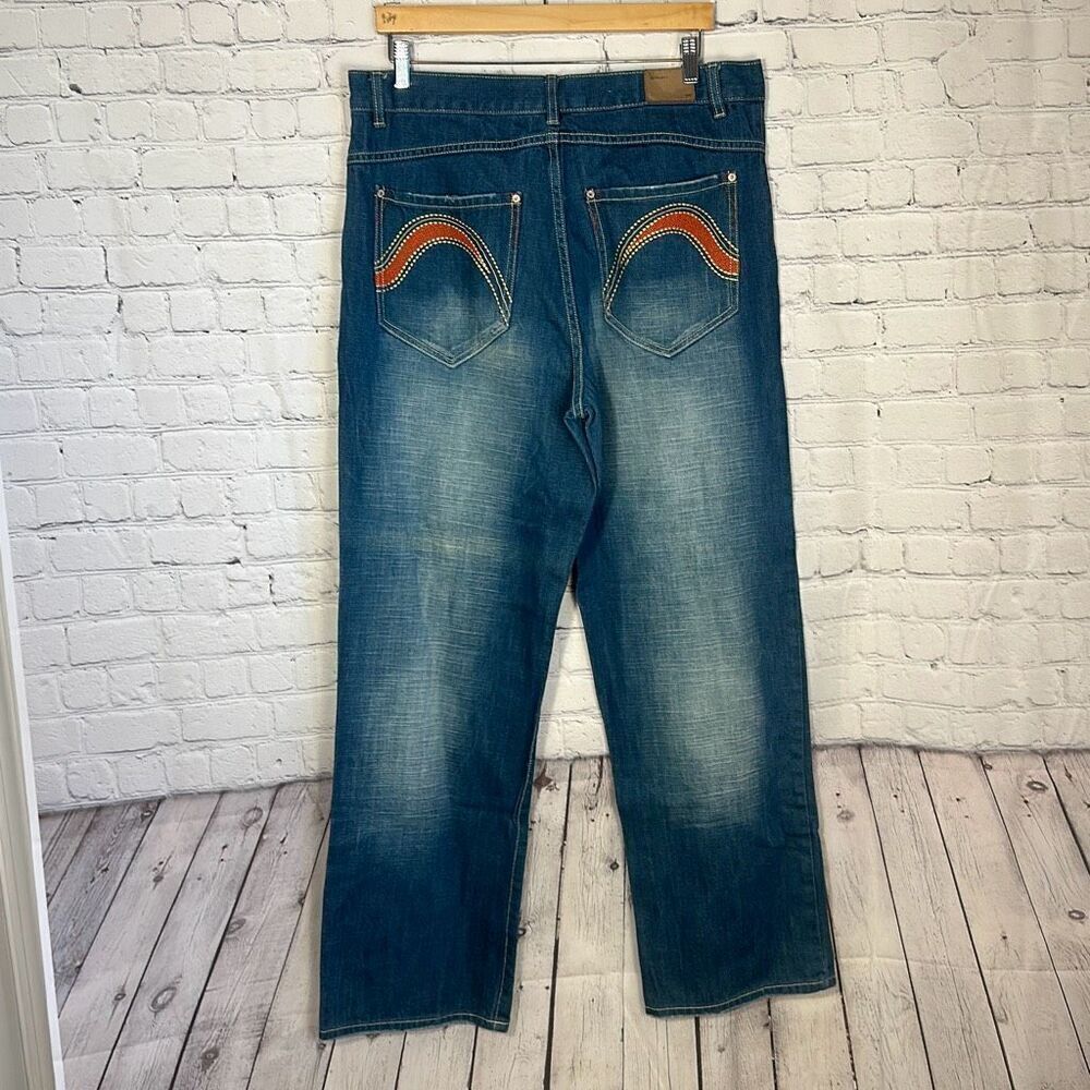96‎ North Baggy Loose Skater Jeans size W36 L33 Cotton